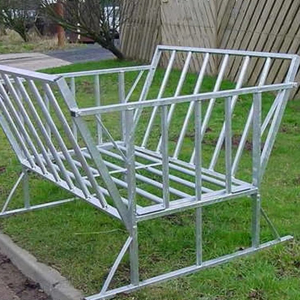 Mangiatoia per Fieno in Acciaio Zincato Resistente per Bovini, Ovini e Caprini - Rastrelliera per Fieno da Esterno Anti-UV per Bestiame - Product Image 1