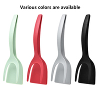 Tourne-œuf frit antiadhésif 2 en 1 pour crêpes grillées Spatule à poignée et à rabat Ustensiles de cuisine Outil de cuisine Accessoires de cuisine