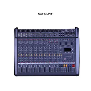 Mixer suara Studio PM1600-3, Mixer suara dengan Amplifier 2*1200W untuk sistem suara profesional DJ