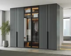 Modern Design Wardrobe Wood Clothes Wardrobe Furniture Uv Bedroom Closet Wardrobes From China - Product Image 2