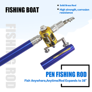 Nouvelle Canne à Pêche Télescopique Portable de Poche en Forme de Stylo avec Moulinet Intégré - Product Image 4