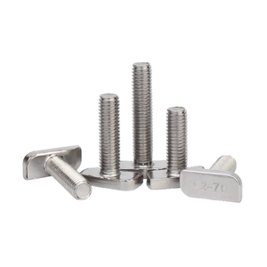 Edelstahl-Aluminium-T-Bolzen des Herstellers Din186 Din261 Verzinkter <span class=keywords><strong>M6</strong></span>-Hammerbolzen mit glatter T-Kopf-Schraube - Product Image 2