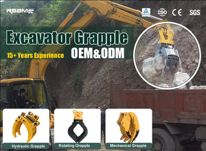 Garra Mecánica para Excavadora Rsbm de Global Supply, para Manipulación de Troncos de Madera y Rocas, Acero de Alta Resistencia - Product Image 4
