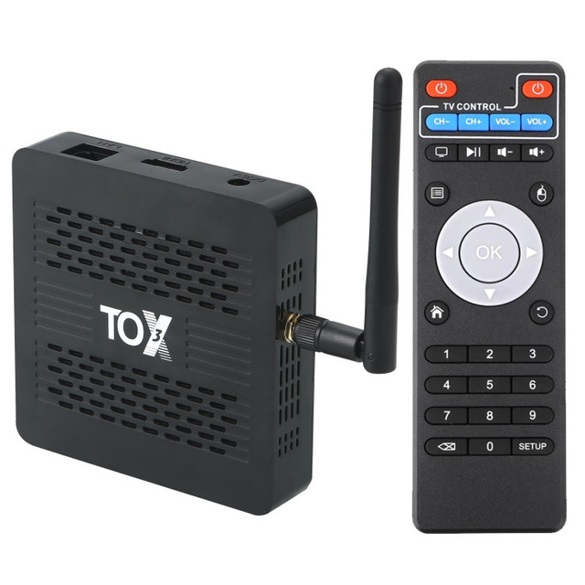 Ugoos Set-Top Box TOX3 Amlogic S905X4 4K Smart TV Box Dual Band WiFi 4K Android 11 Gigabit 4GB/32GB Streaming
