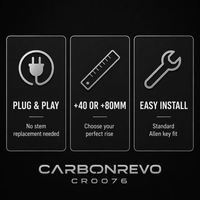 Extension de Guidon pour Trottinette Électrique Carbonrevo Dualtron – Robustesse Supérieure, Longue Durée de Vie, Résistante à l'Usure, Qualité Premium