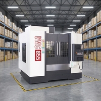 Centre d'usinage vertical CNC industriel VMC, machine de tournage-fraisage de précision à grande vitesse pour l'automobile VMC855