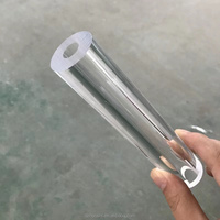 Fabricant de tubes en plastique ronds rectangulaires de couleur claire, cylindre acrylique PMMA