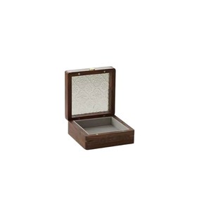Black Walnut Wood Jewelry <b>Box</b> Square Magnetic Closure With Lining For Home Storage Collectibles <b>Vintage</b> Style - Product Image 2