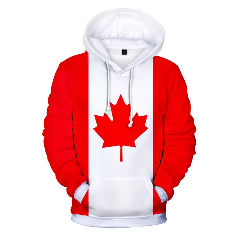 Fitspi Casual Sweatshirt Kanada Amerikanische Flagge 3d gedruckt Paar Kapuzen pullover Herren Hoodie Custom Großhandel