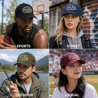 Casquette Trucker à Dos en Maille avec Logo Personnalisé, Visière Courbée, Respirante, 5 Couleurs Assorties, Snapback, Patch Brodé, Sport, Vente en Gros, OEM