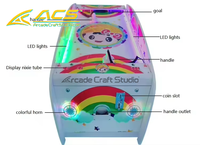 Machine de jeu d'arcade de hockey sur air à monnayeur ACS Factory, 2 joueurs, détection de mouvement, carte mère LED, métal, plastique, pour enfants, en anglais