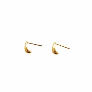Fashion Stud Earrings 316L Stainless Steel PVD Gold Plating Sustainable Resistant Minimalist Design - Product Image 1
