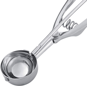 Nouvelle Cuillère à Glace en Acier Inoxydable Style Personnalisé pour Accessoires de Cuisine, Cuillère à Boules de Fruits, Mini Cuillère à Glace en Métal pour Cuisine - Product Image 4