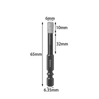 Foret à noyau diamanté turbo segmenté D25mm à vente chaude pour le perçage du granit et du marbre