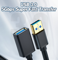 USB 3.0 Typ-C Verlängerungskabel USB-A-Kabel Schnelle Datenübertragung 2m 3m für Laptop PC TV PS4 Xbox One Festplatte Stecker-Buchse-Adapter