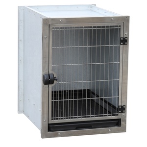 KA-505-AZSS katı desen klasik tarzı ağır galvanizli çelik köpek kafesi açık kapalı Pet konut için klasik kutu ambalaj - Product Image 2