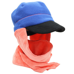 Adult Fleece Baseball <b>Cap</b> With Scarf Neck Protector Adjustable Warm Windproof Hat For Men Women Winter Outdoor Use - Product Image 2