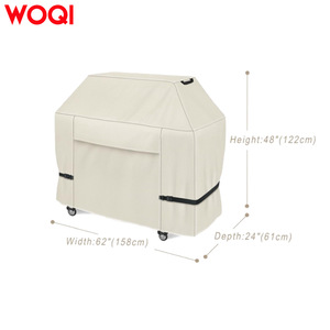 Funda para Parrilla de Gas WOQI Premium de 60 Pulgadas, Impermeable, Resistente a la Decoloración, de Tela Oxford, Color Leche - Product Image 3
