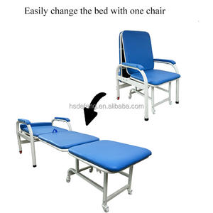 Silla Plegable de Acompañamiento para Cuidado Médico y Enfermería, con Recubrimiento Epóxico, para Hospitales y Clínicas - Product Image 6