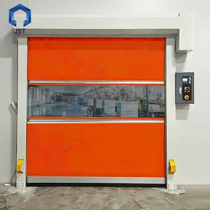 Automatic PVC stainless steel high speed roll up shutter fast roller shutter doors visual transparent window
