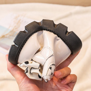 Chaussures d'extérieur pour enfants de haute qualité, à semelle souple, avec nœud, en cuir givré, bottes de princesse pour filles - Product Image 5