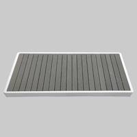 Plateforme de drainage en bois antidérapante au design moderne pour baignoire de plongée à froid, bassin de glace et spa, stock local aux États-Unis