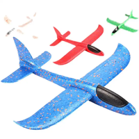 CHFP-22 Avion modèle planeur en mousse de 22 cm à lancer à la main, jouet pour enfants de 5 à 7 ans, utilisation en extérieur