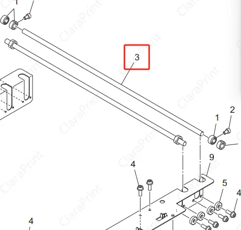 Original Mimaki Überroll bügel 13 Durchmesser für CG-SR3 M207441