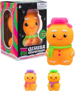 2026 New Arrivals Nedoh Rubber Squishy Toy Ginger Glowman Stress <b>Ball</b> <b>Squeeze</b> <b>Ball</b> Glows in the Dark Squishy Sensory Fidget Toys - Product Image 1