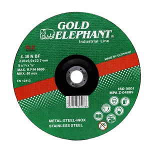 Spot sales Gold Elephant top-notch grinding feel grinding disc 9 inch 230x6.0x22.2xmm grinding wheel