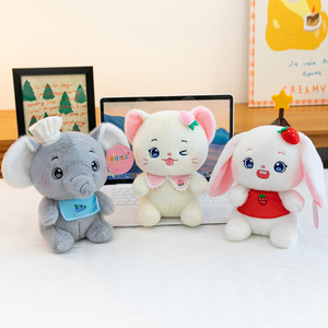 Peluche Serie Glutton Zoo, Compagno da Scrivania a Forma di Cane o Gatto, Regalo di Compleanno per Bambini - Product Image 3