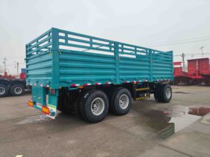 Thương hiệu mới Trung Quốc giá thấp tri-trục 20 tấn 30 tấn Drawbar phẳng Trailer đầy đủ cho Ethiopia - Product Image 2