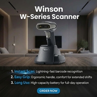 Lecteur de codes-barres sans fil, lecteur de codes-barres laser 1D 2D QR, scanner de codes-barres portable