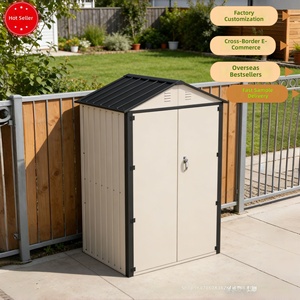 Caseta de Almacenamiento de Acero para Jardín, Armario Exterior Resistente a la Intemperie, Garaje Independiente Tipo Lean-to para Patio o Taller - Product Image 6