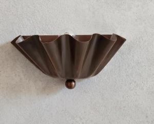 Applique murale en laiton demi-fleur – Luminaire mural artisanal d'inspiration florale pour chambre, couloir ou patio, en bronze - Product Image 4