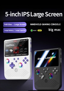 Console de jeu portable rétro, écran IPS HD de 5 pouces, double joystick, 34 émulateurs PSP PS1 N64 MAME, processeur RK3506, carte TF 256G, Li H5 RGB - Product Image 5