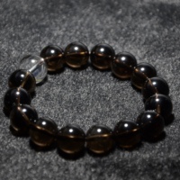 Bracelet en quartz fumé naturel fait main, en quartz clair, pour hommes et femmes, perles de cristal énergétiques de guérison, luxe, Feng Shui, DIY, vente en gros