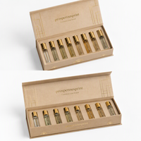 Kit d'échantillons de parfum élégant avec estampage doré pour l'emballage cadeau de flacons de parfum - Fabricant