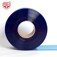 Rideau en bande de PVC souple transparent bleu Xieren, anti-UV, pour l'intimité, rideau de porte en plastique pour atelier industriel