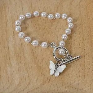 Hot selling vintage ins small rice beads woven bracelet female super fairy flower beads couple bracelet