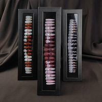 Qianya Uñas Postizas Personalizadas al por Mayor, 20 Uds. en Caja de Regalo, Uñas de Lujo Estilo Stiletto, Bailarina, Ataúd para Salón de Uñas