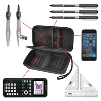 Calculatrice graphique TI-84 CE Plus personnalisée Coque rigide Housse de protection antichoc et étanche en EVA