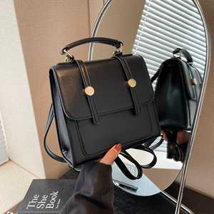 2026 New Arrival Women's PU <strong>Leather</strong> <strong>Backpack</strong> Handbag Casual Travel Bag - Product Image 5