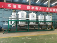 Machine de raffinage d'huile brute automatique à grande échelle pour poisson/arachide/noyau de palme/tournesol/soja/sésame 10-300 TPD, à économie d'énergie