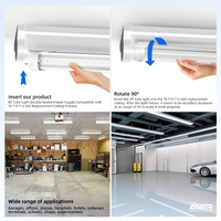 Éclairage intérieur OEM & ODM Corps en aluminium épais de haut niveau 13W 18W 24W 2Ft 3Ft 4Ft 5Ft T8 G13 Led Tube Light Office Warehouse
