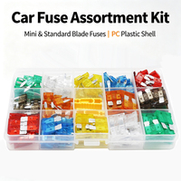 Kit de 140 fusibles miniatures mixtes 30A, fusibles de remplacement pour voitures, camping-cars, camions, motos, bateaux, protection des circuits