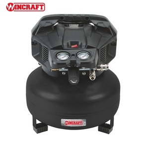 Compresor <span class=keywords><strong>de</strong></span> Aire Portátil <span class=keywords><strong>de</strong></span> Alta Calidad, Bajo Ruido, OEM, Conexión Directa, 1.5HP, 150PSI, Sin Aceite, Tipo Pancake, para Pintura en Aerosol - Product Image 1