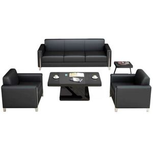 Hot Sale Office Furniture Modern Comfortable and Minimalist Office <b>Sofa</b> Sectional <b>Sofa</b> Set European Style <b>Sofa</b> in Leather - Product Image 1