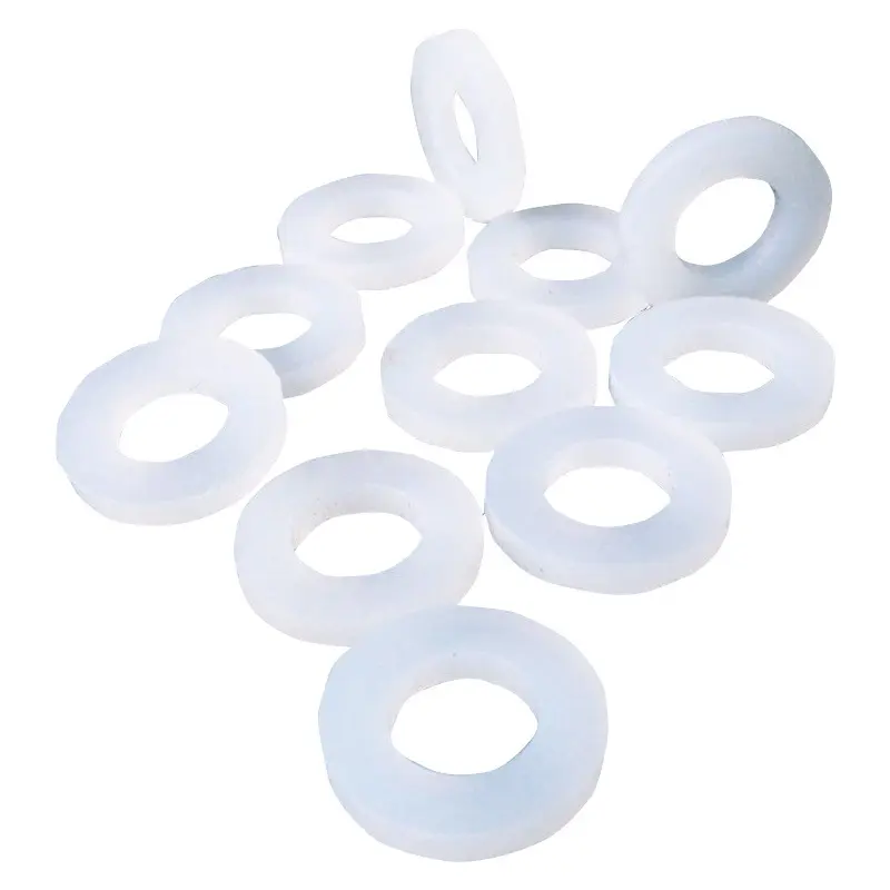 Customize various sizes of transparent white black flat plastic nylon gasket gasket