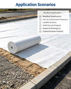<span class=keywords><strong>Rouleau</strong></span> de tissu géotextile en PP non tissé, haute résistance à la traction, écologique, anti-âge, résistant aux déchirures, 100-800 g/m², garantie 5 ans - Product Image 4